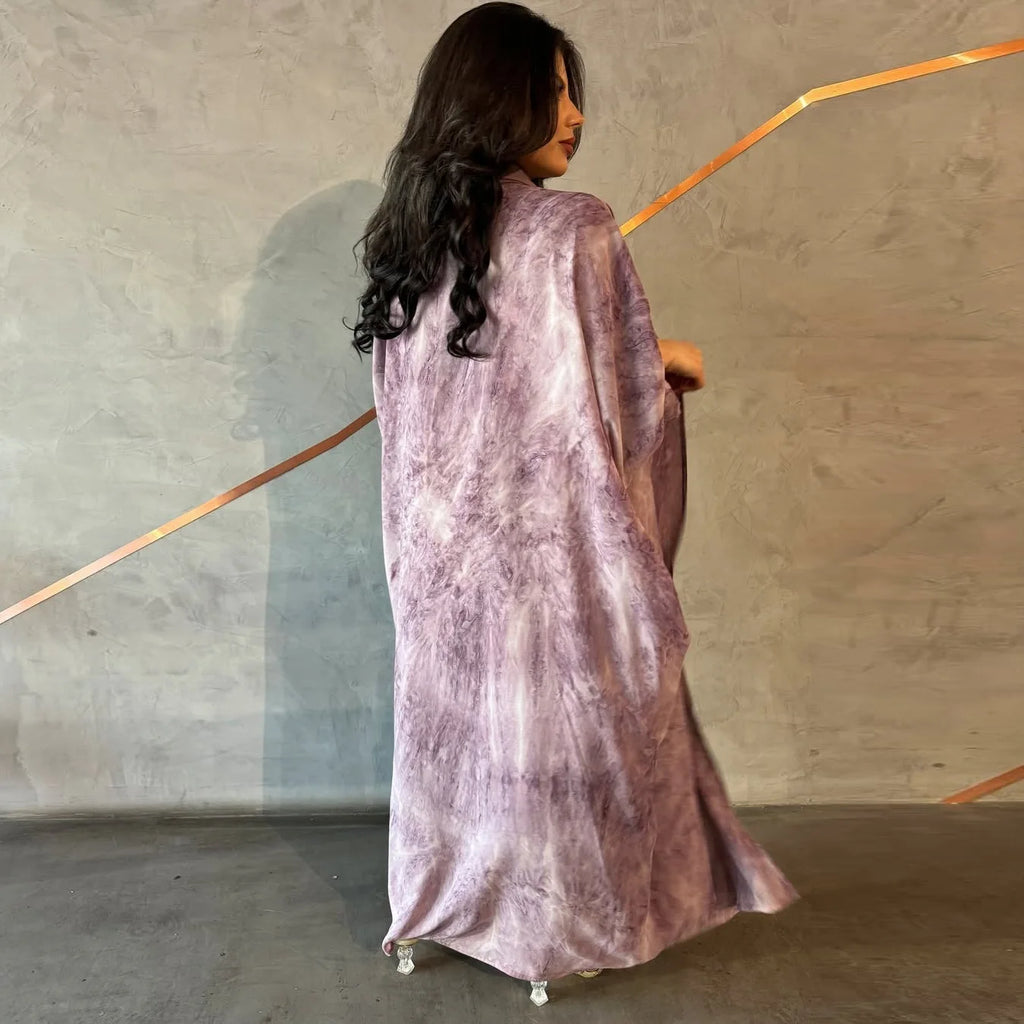 Modest Open Abaya with Headscarf