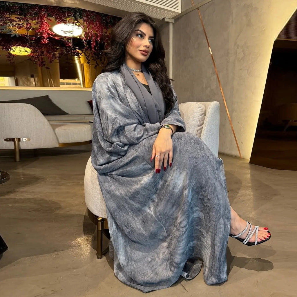 Multi Color Tie Dye Abaya