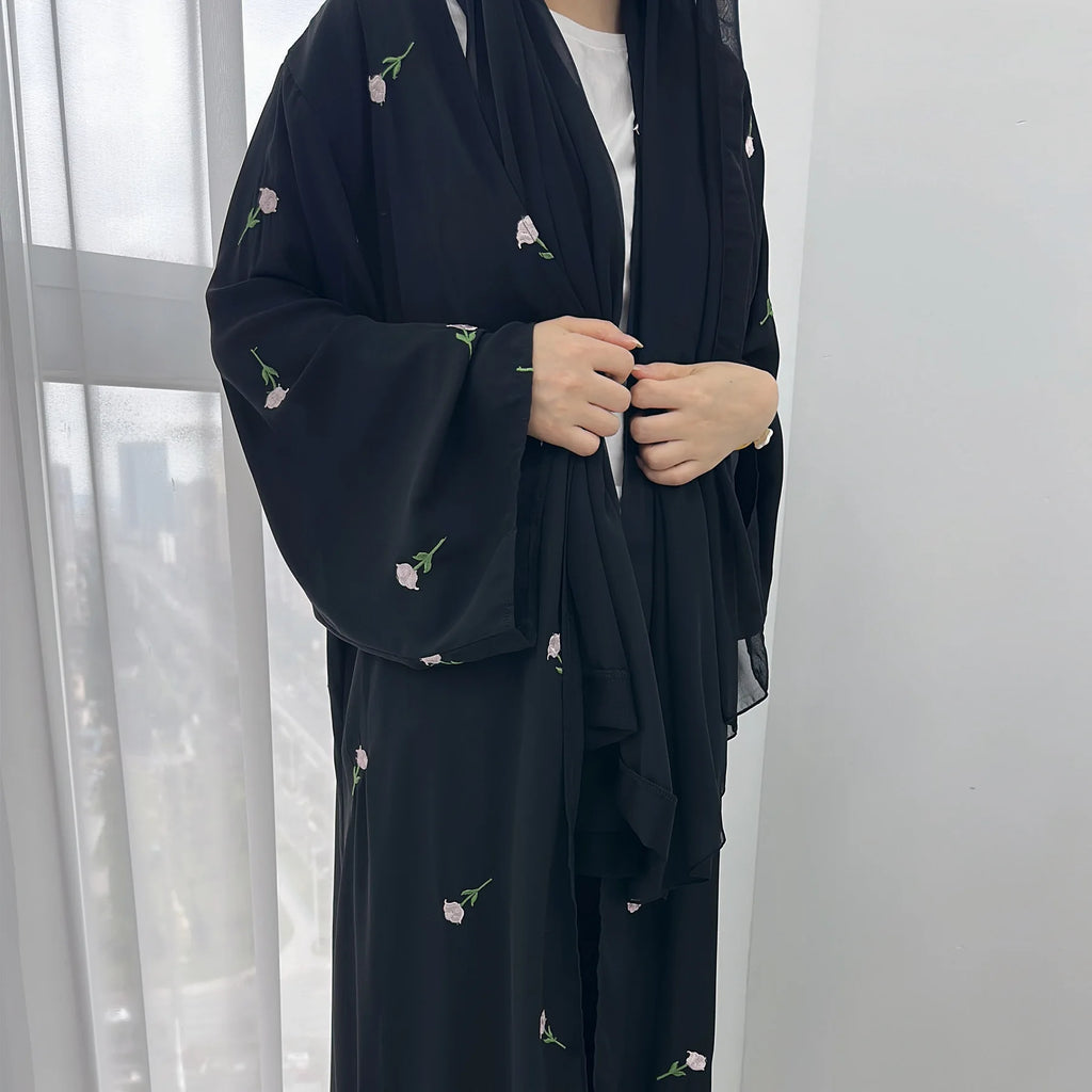 Light Gray Modest Islamic Two Piece Set