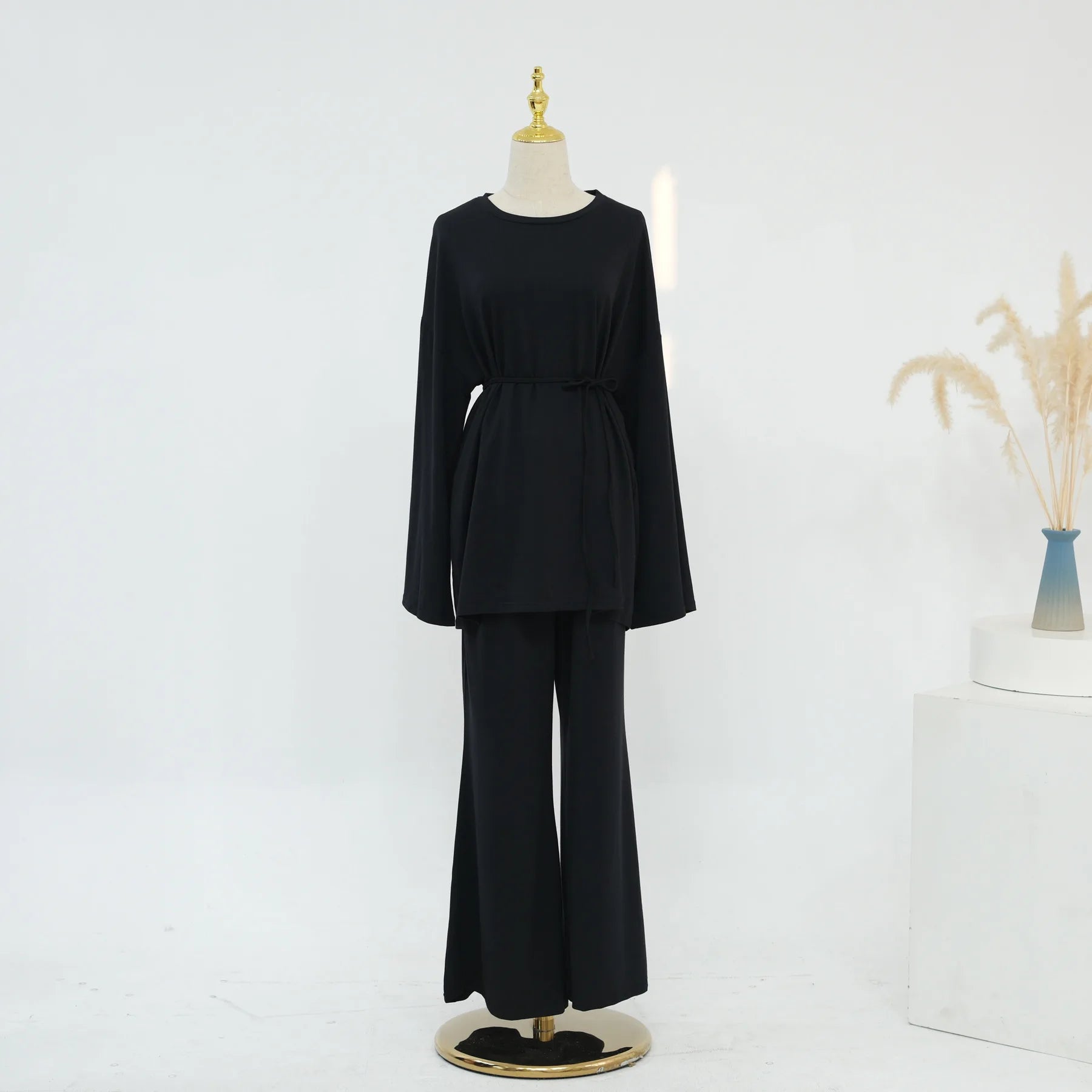 Navy Blue Islamic Two Piece Set