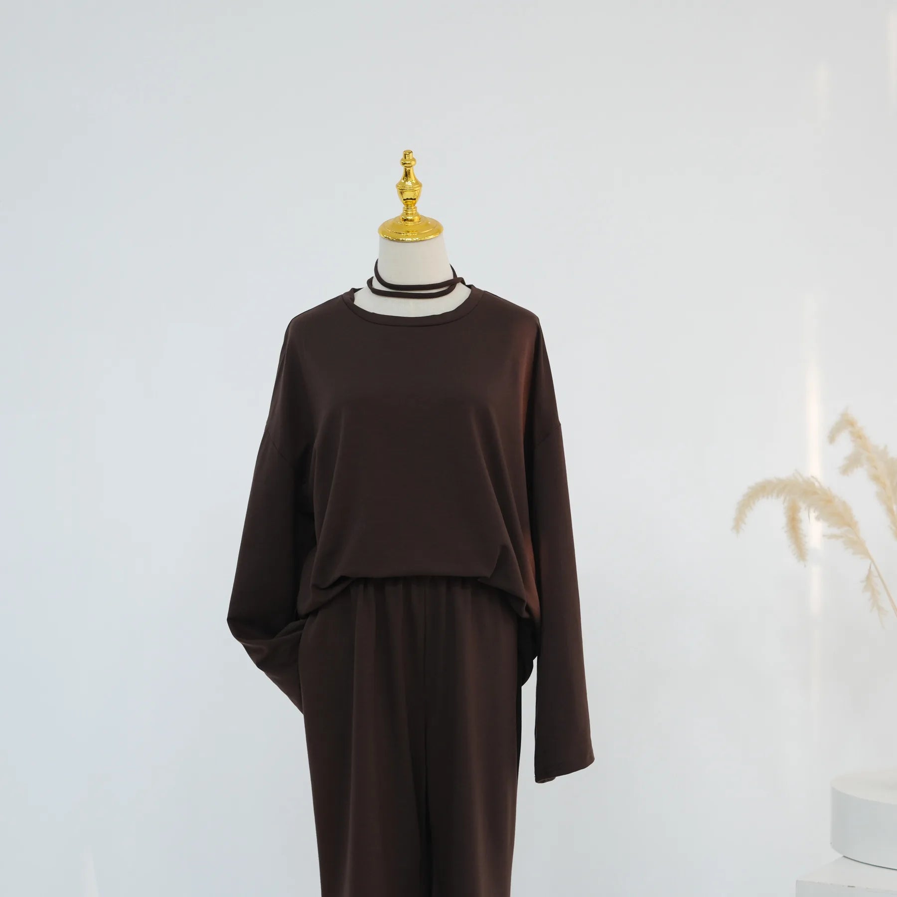 Navy Blue Islamic Two Piece Set