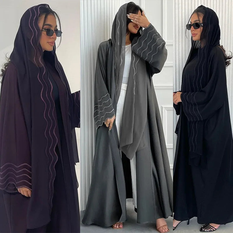 Turkey Abaya Jacket Headscarf