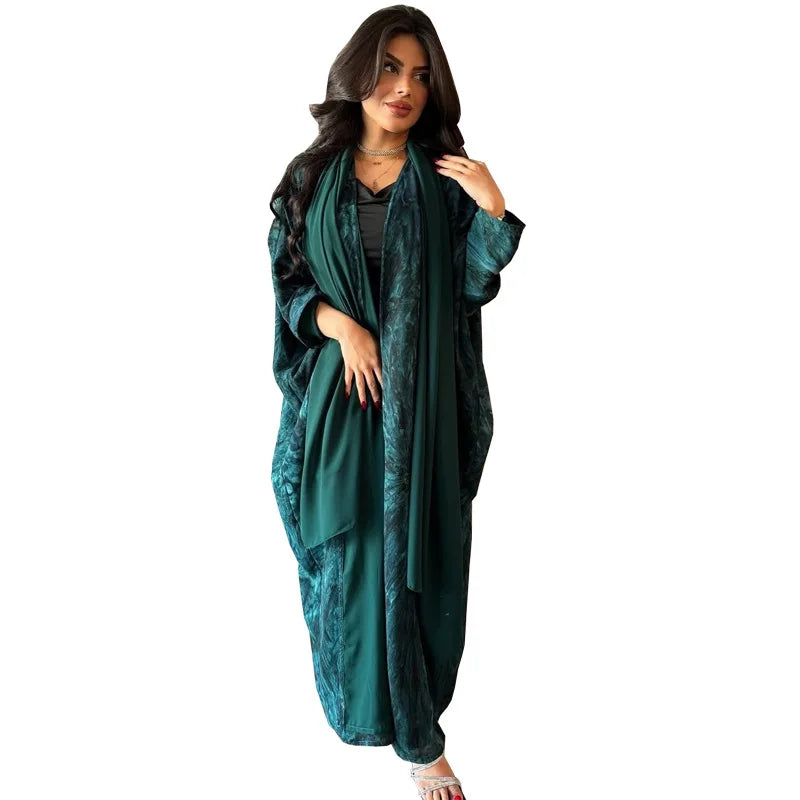 Multi Color Tie Dye Abaya