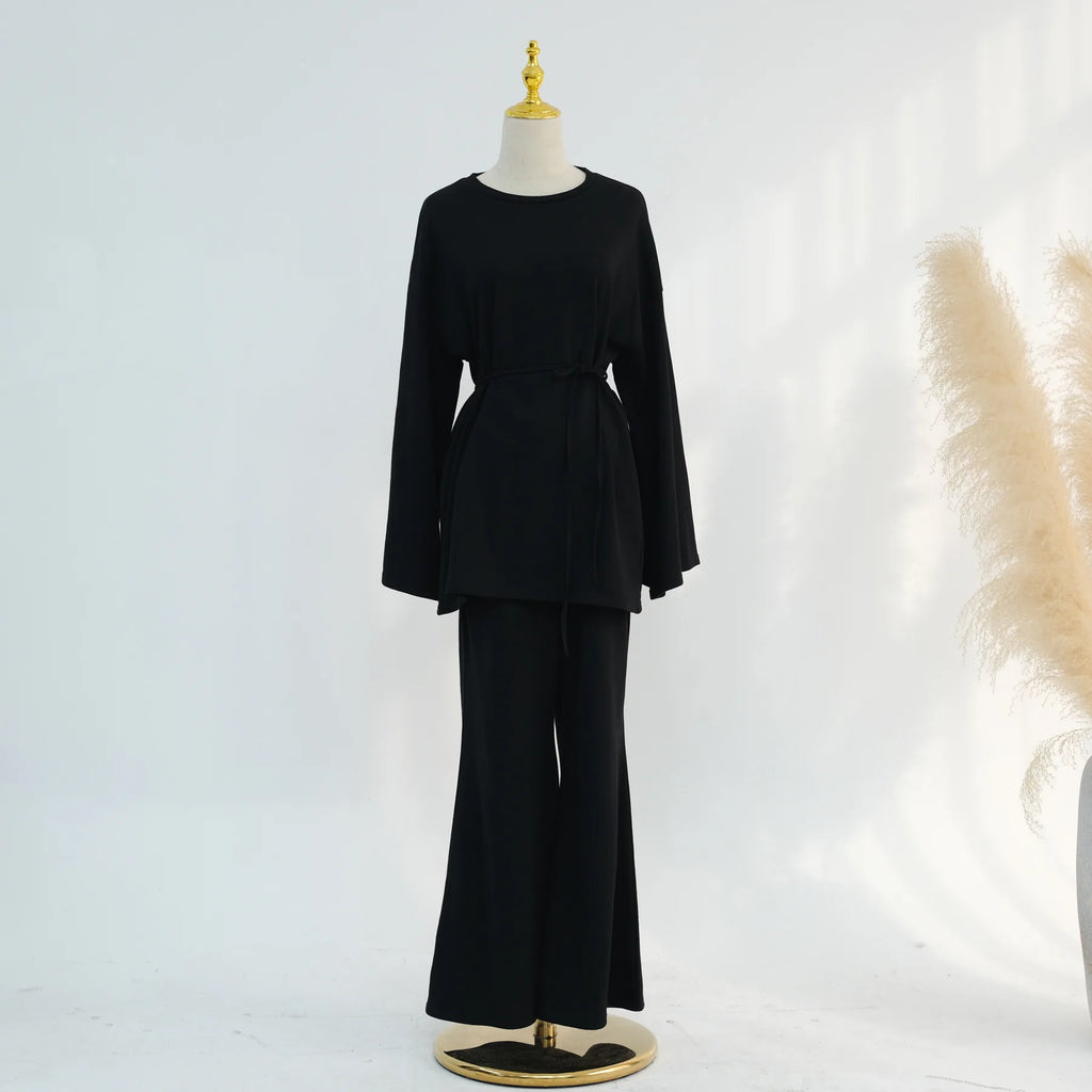 Navy Blue Islamic Two Piece Set