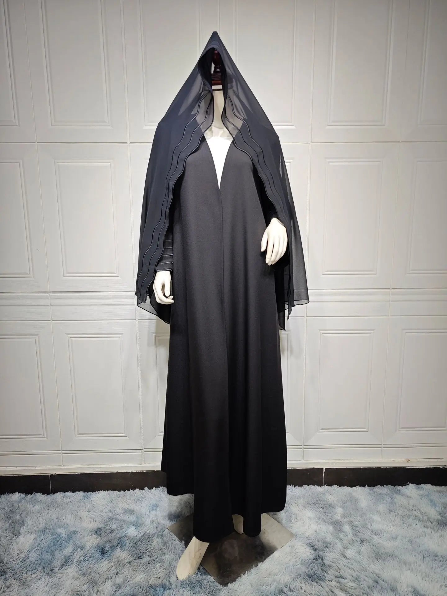 Turkey Abaya Jacket Headscarf