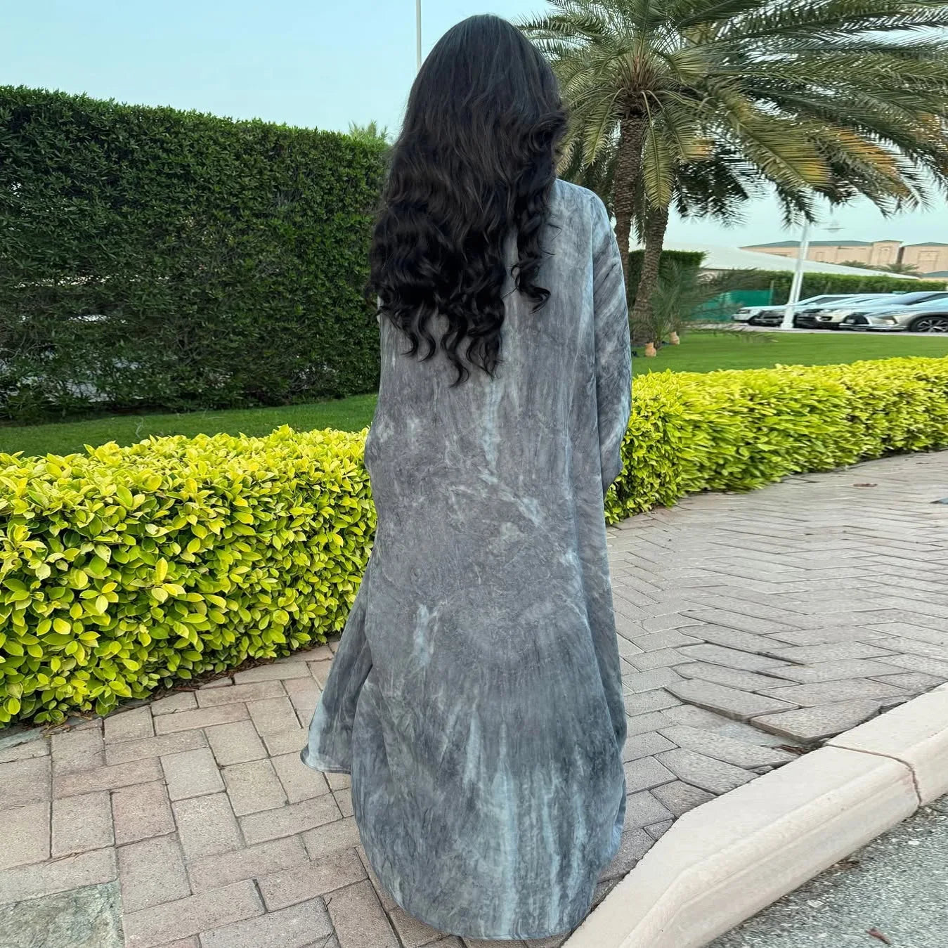 Multi Color Tie Dye Abaya