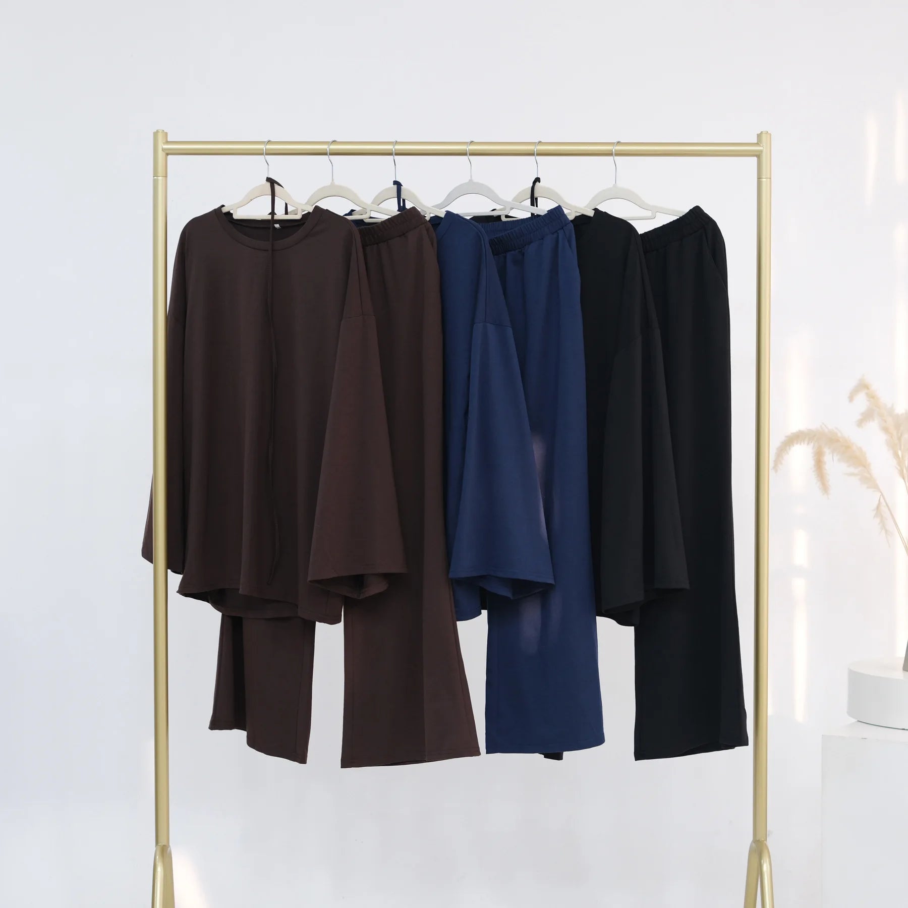 Navy Blue Islamic Two Piece Set