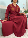 Abaya Loose Fit with hijab 2pc
