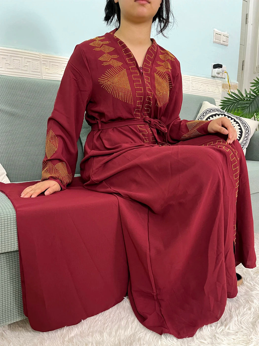 Abaya Loose Fit with hijab 2pc