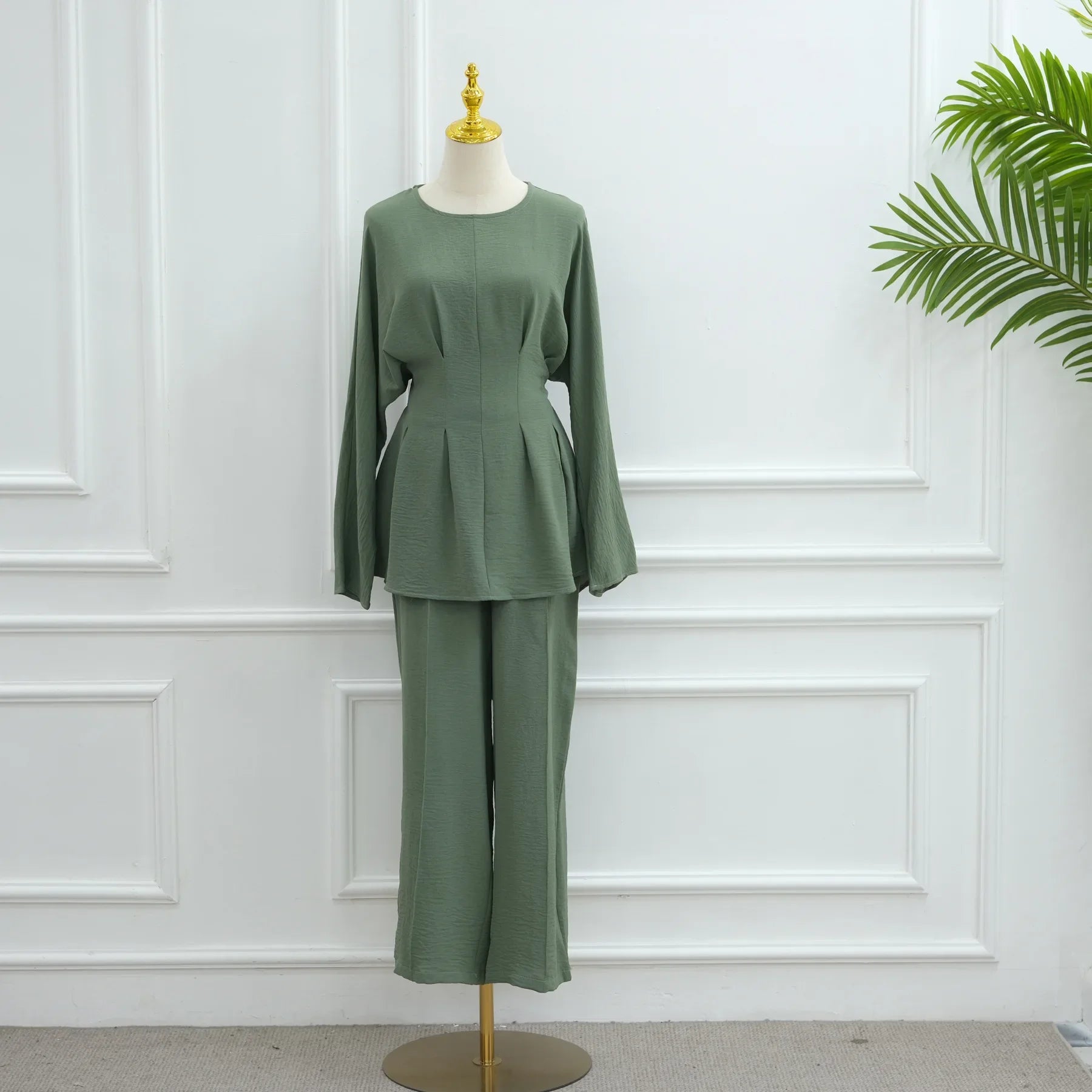 Shirt Straight Pant Sets 2 Piece