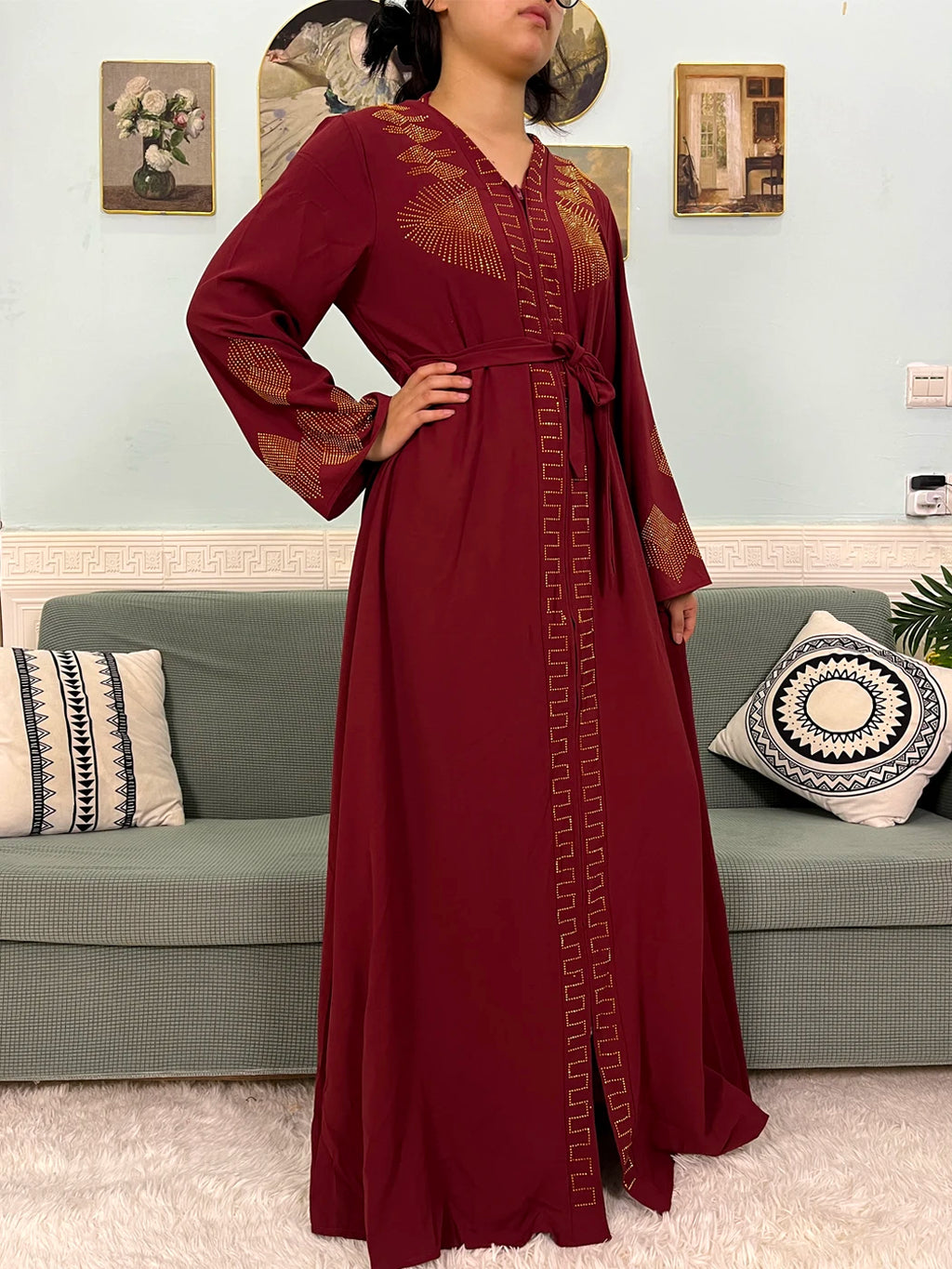 Abaya Loose Fit with hijab 2pc