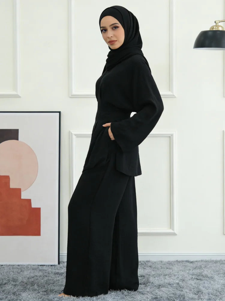 Shirt Straight Pant Sets 2 Piece