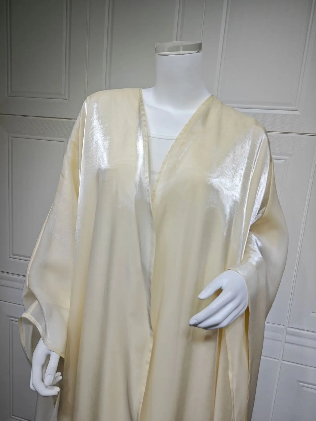 Abaya Cardigan Dresses Scarf Silky