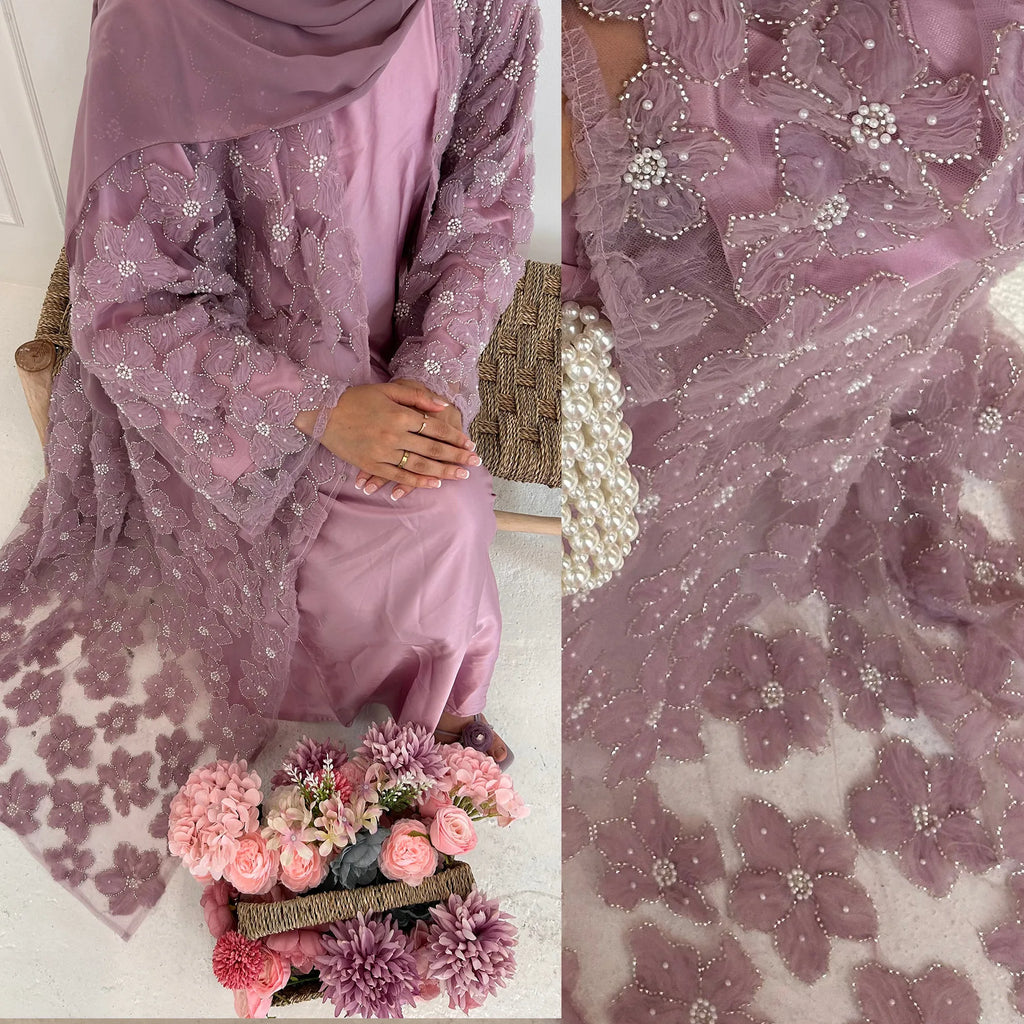 Flower Abaya Muslim Cardigan