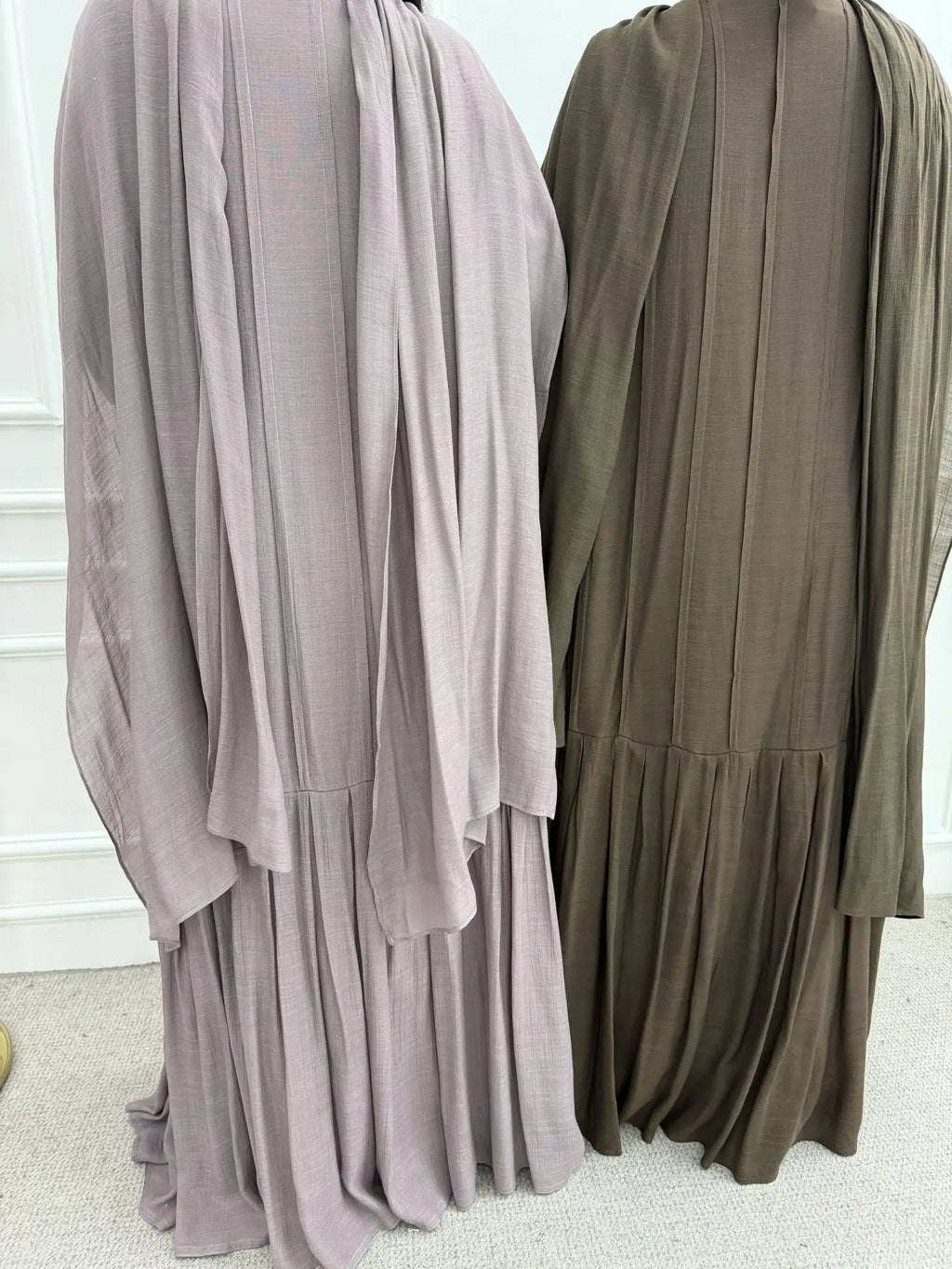 Abaya Dress Scarf 3 Piece Set