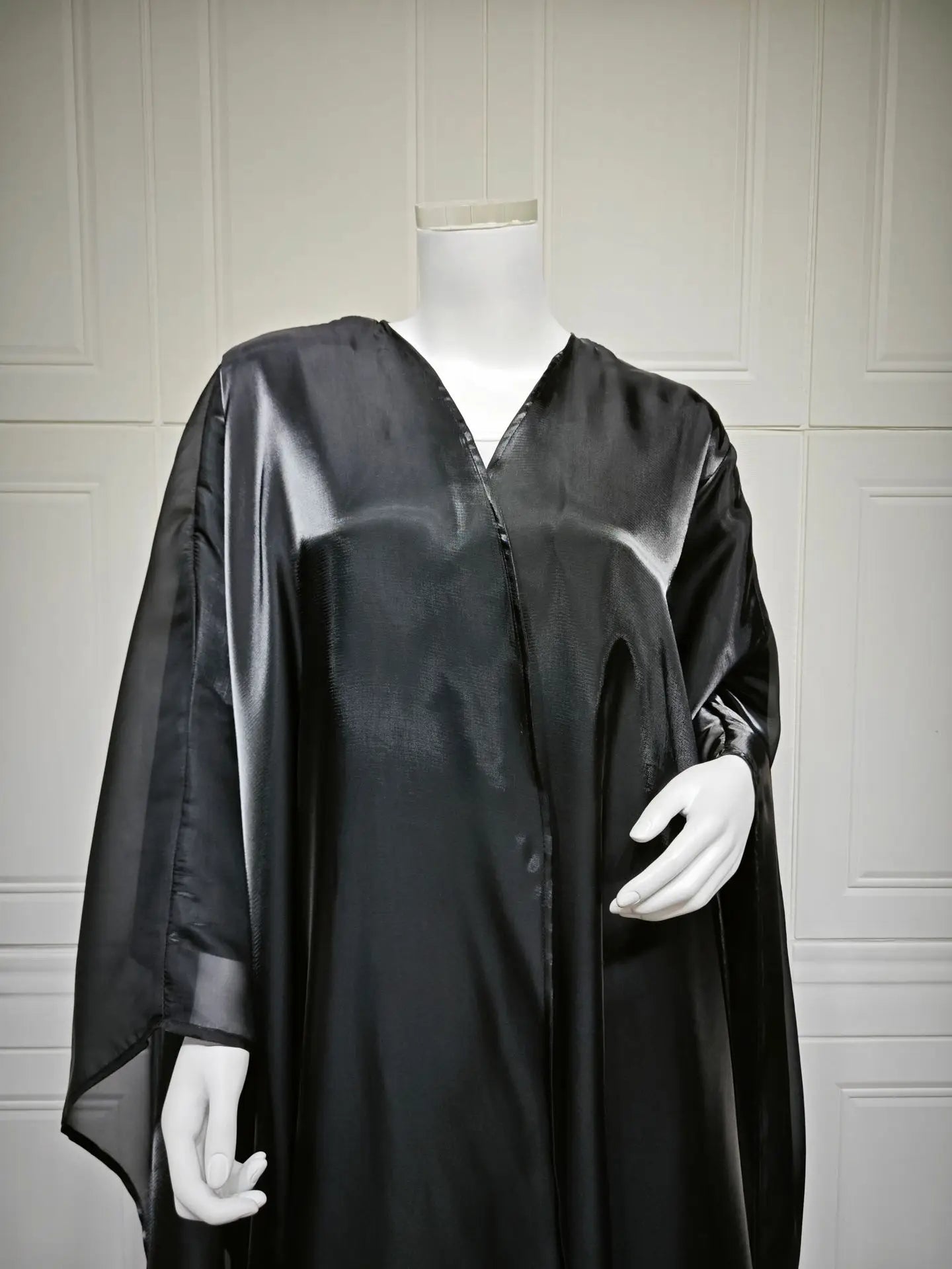 Abaya Cardigan Dresses Scarf Silky