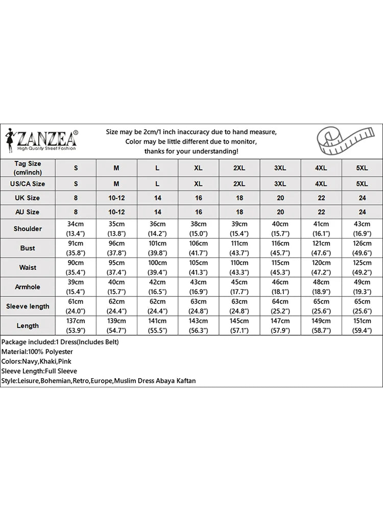 Long Lantern Sleeve Pleated Sundress Belted Robe Femme