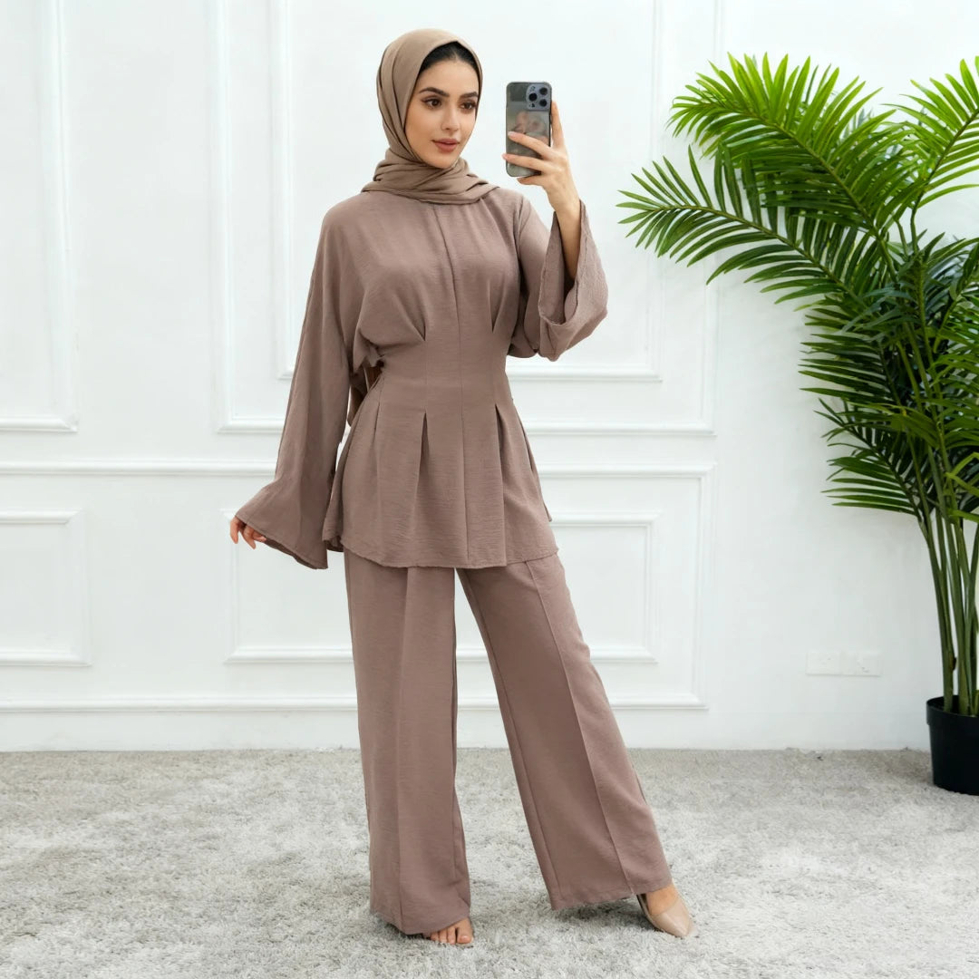 Shirt Straight Pant Sets 2 Piece