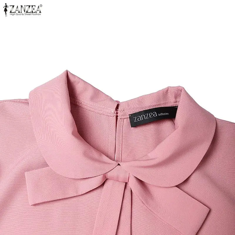 Long Lantern Sleeve Pleated Sundress Belted Robe Femme