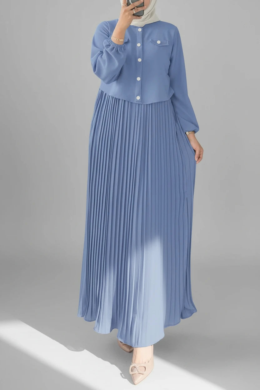 Sundress Patchwork Abaya Robe Femme