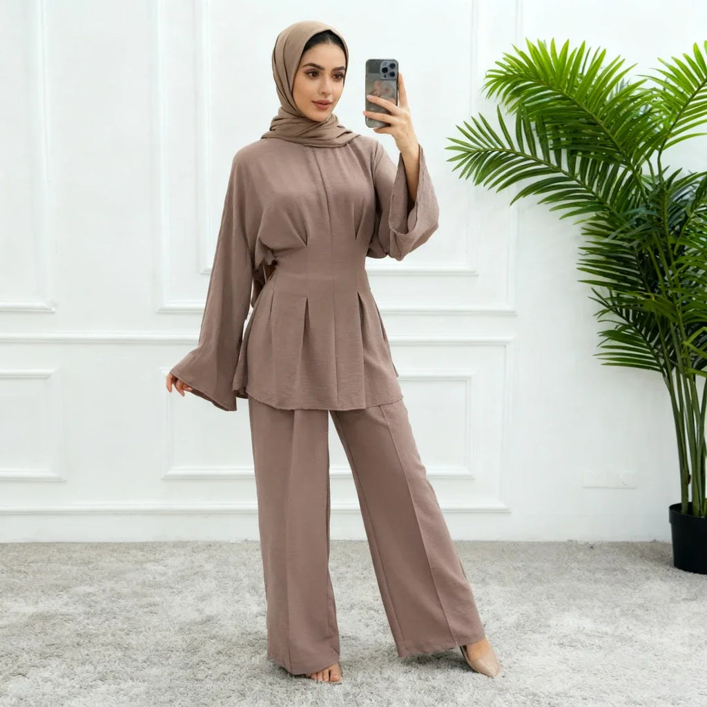 Shirt Straight Pant Sets 2 Piece