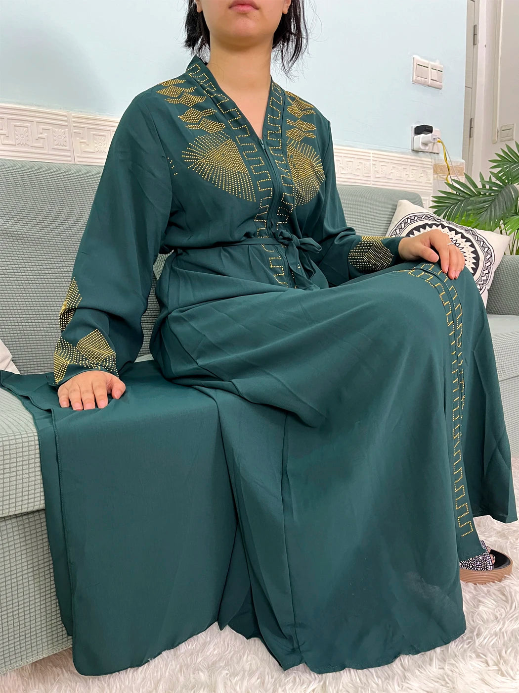 Abaya Loose Fit with hijab 2pc