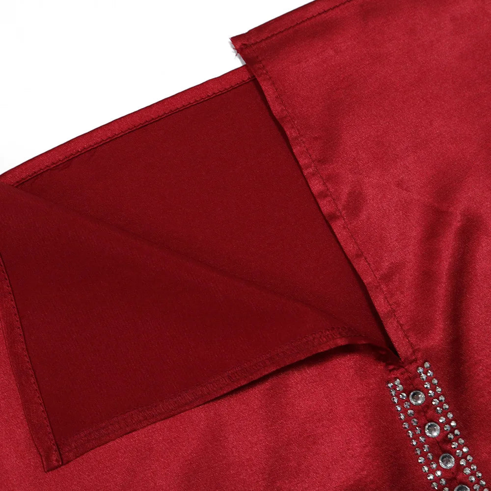 Long Sleeve Chiffon Cardigan Dress and Vest 2ps