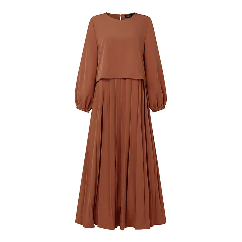 Autumn Abaya Robe Long Sleeve