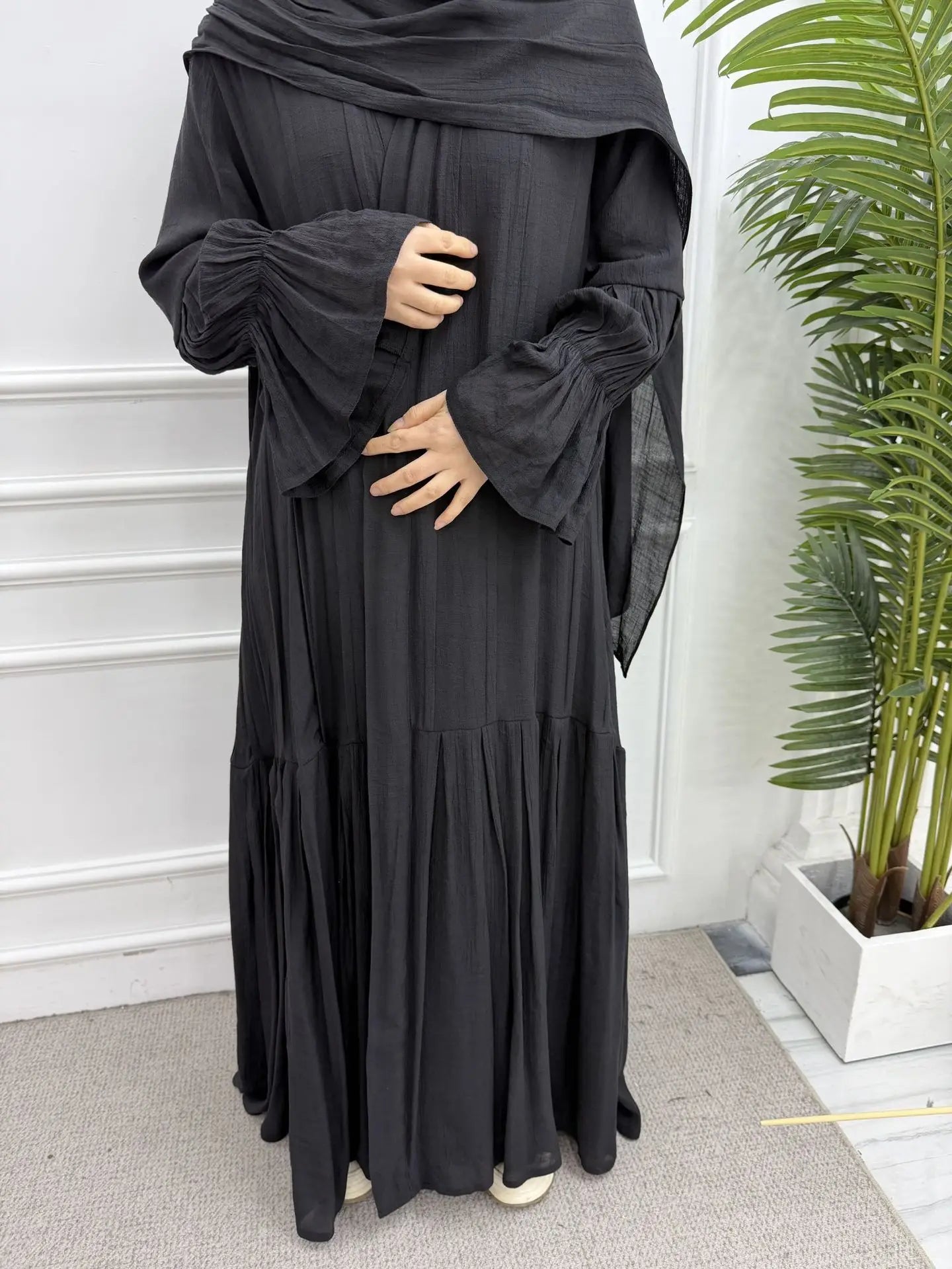 Abaya Dress Scarf 3 Piece Set