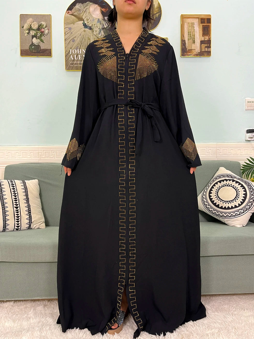 Abaya Loose Fit with hijab 2pc