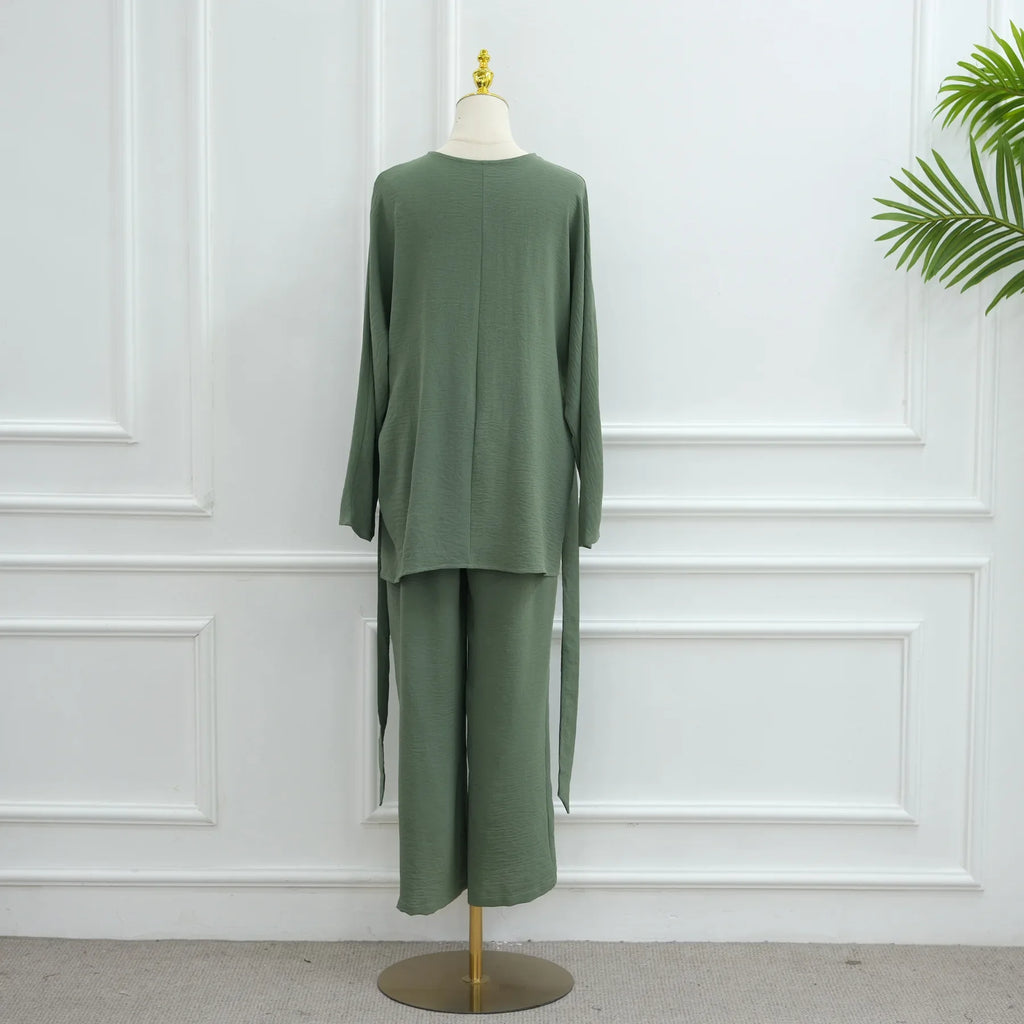 Shirt Straight Pant Sets 2 Piece