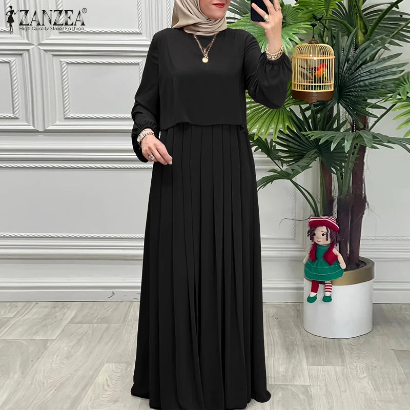Autumn Abaya Robe Long Sleeve