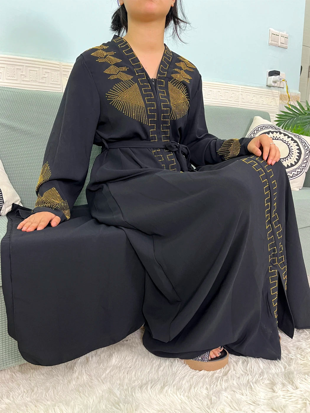 Abaya Loose Fit with hijab 2pc