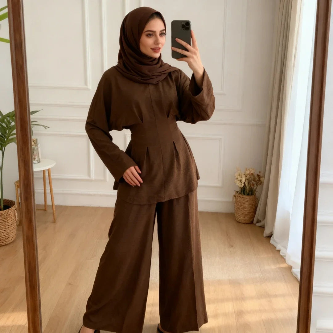 Shirt Straight Pant Sets 2 Piece