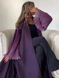 Open Front Abaya Flare Sleeve