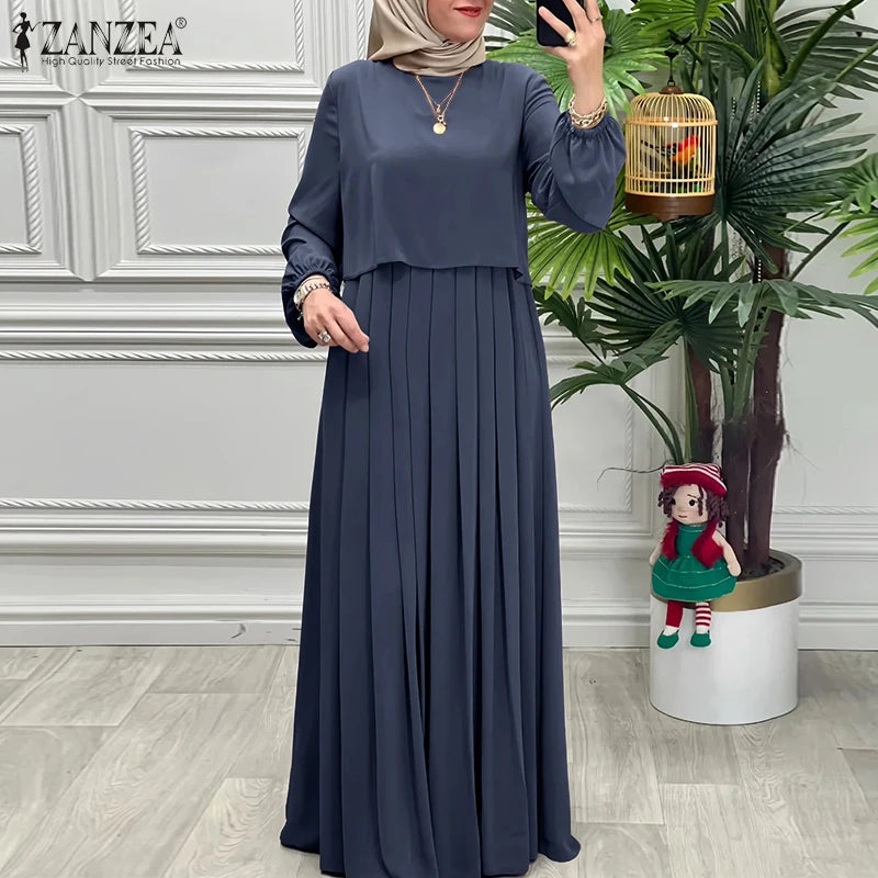 Autumn Abaya Robe Long Sleeve