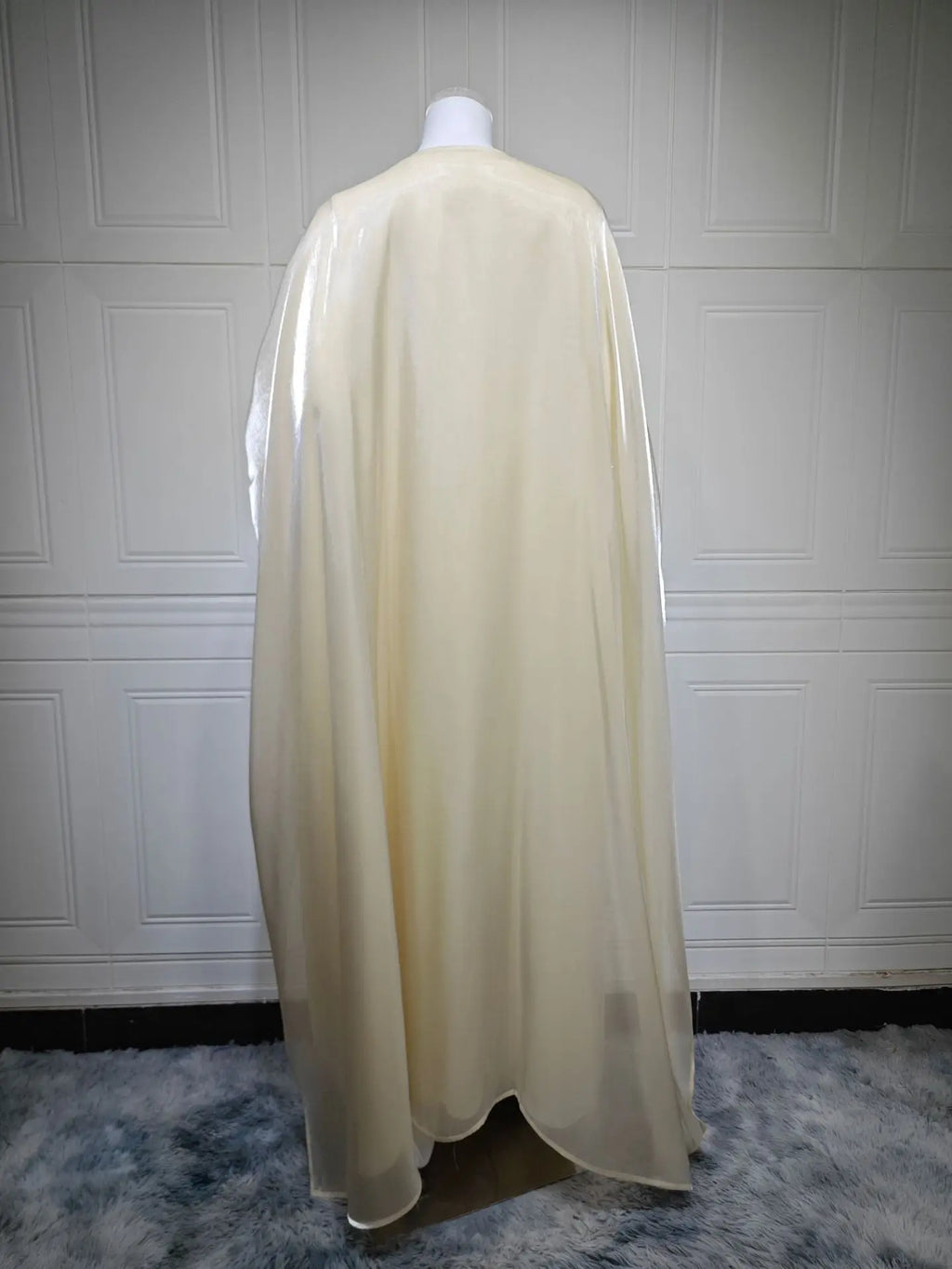 Abaya Cardigan Dresses Scarf Silky