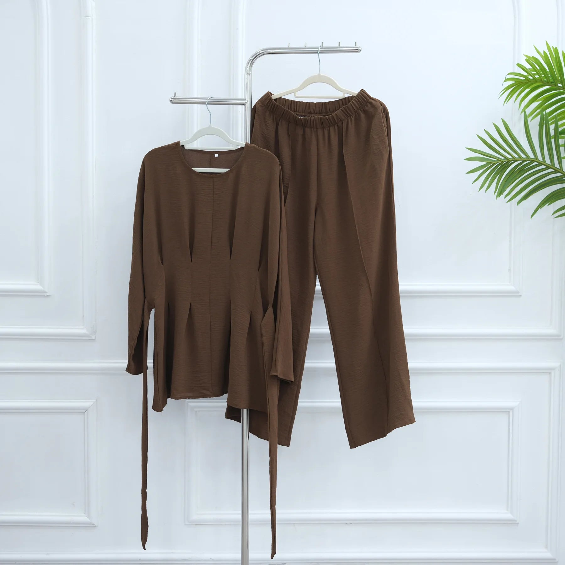 Shirt Straight Pant Sets 2 Piece