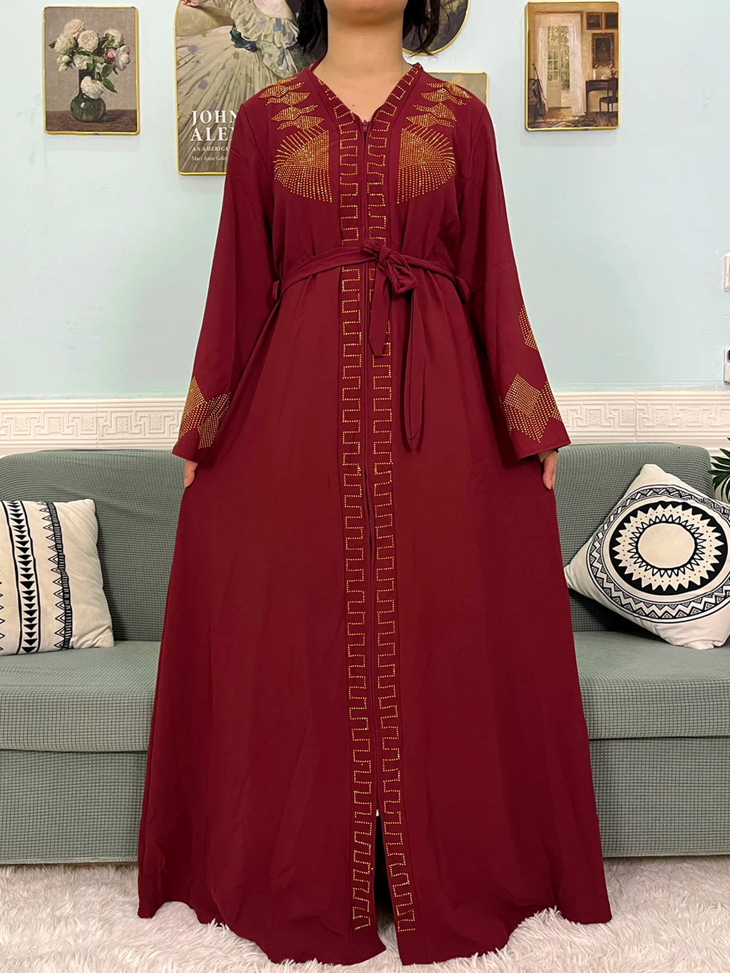 Abaya Loose Fit with hijab 2pc