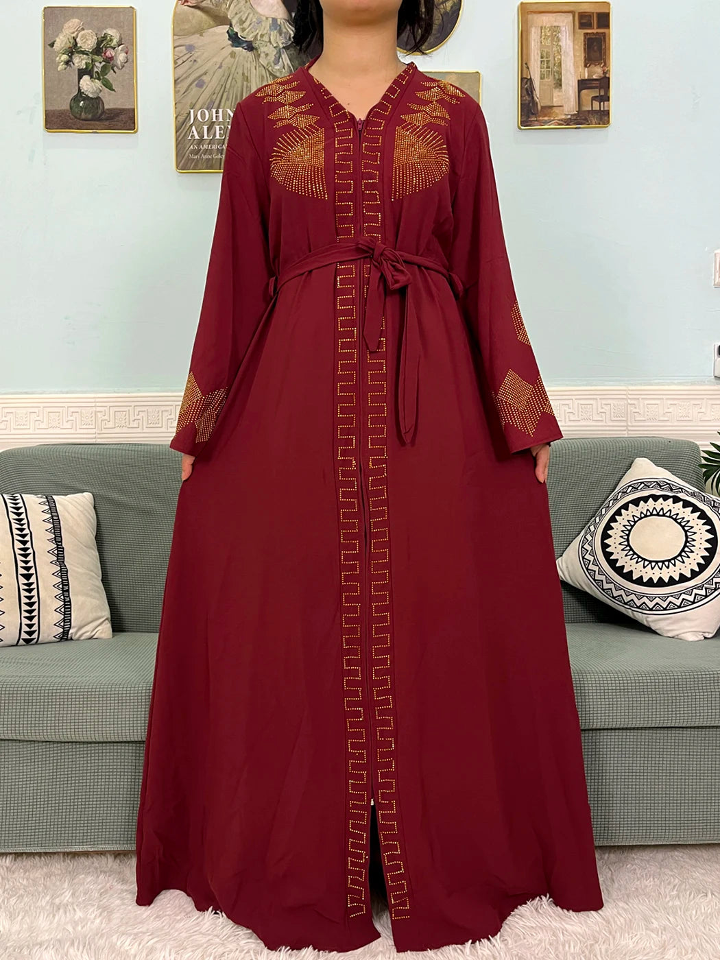 Abaya Loose Fit with hijab 2pc