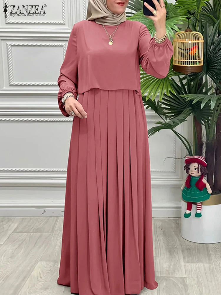 Autumn Abaya Robe Long Sleeve