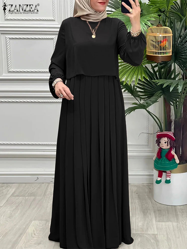 Autumn Abaya Robe Long Sleeve