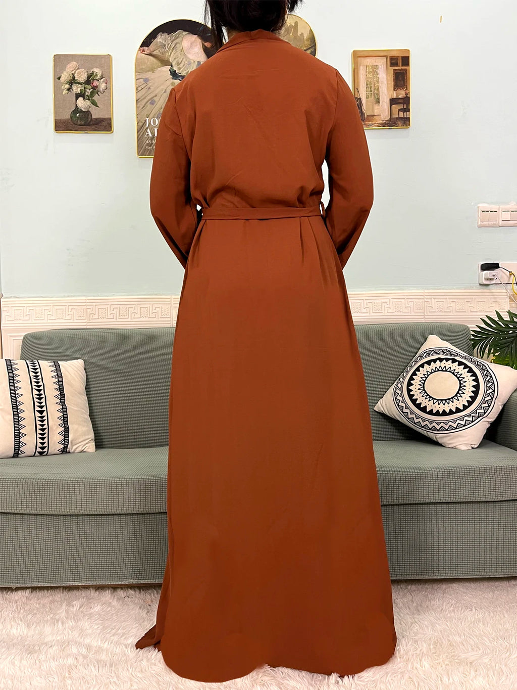 Abaya Loose Fit with hijab 2pc
