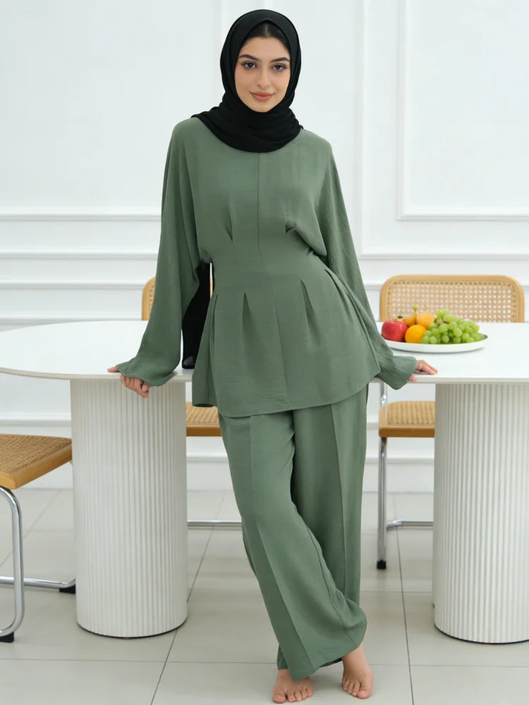 Shirt Straight Pant Sets 2 Piece