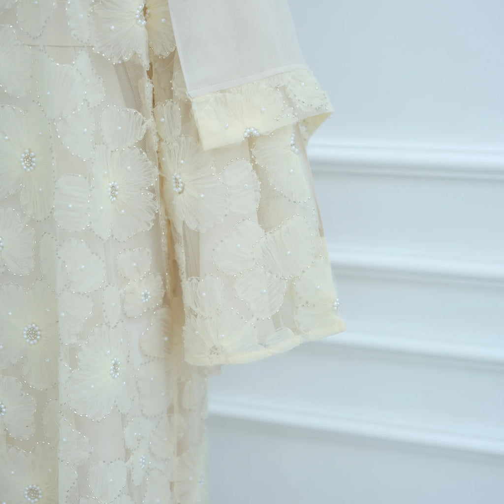 Flower Abaya Muslim Cardigan