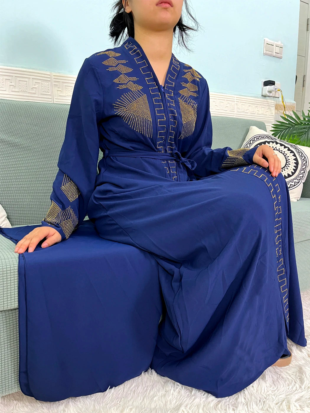 Abaya Loose Fit with hijab 2pc