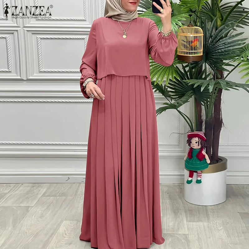 Autumn Abaya Robe Long Sleeve