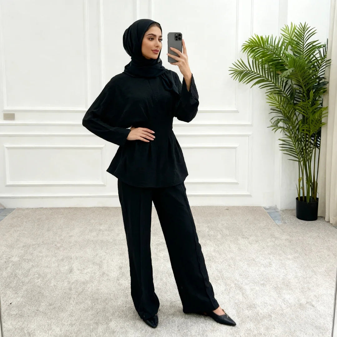 Shirt Straight Pant Sets 2 Piece