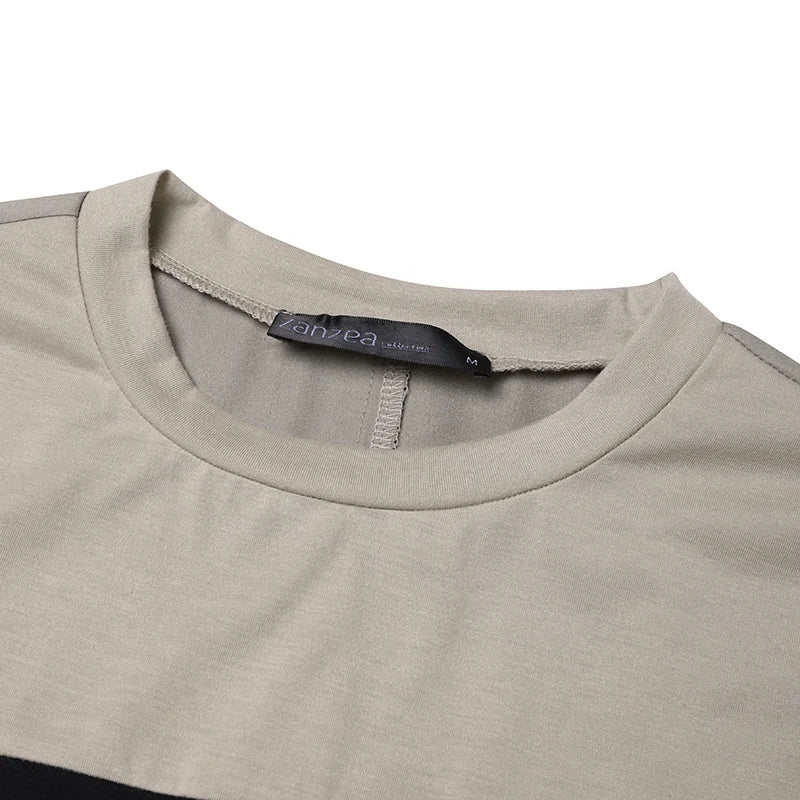 Pleated Patchwork Dress Long Robe