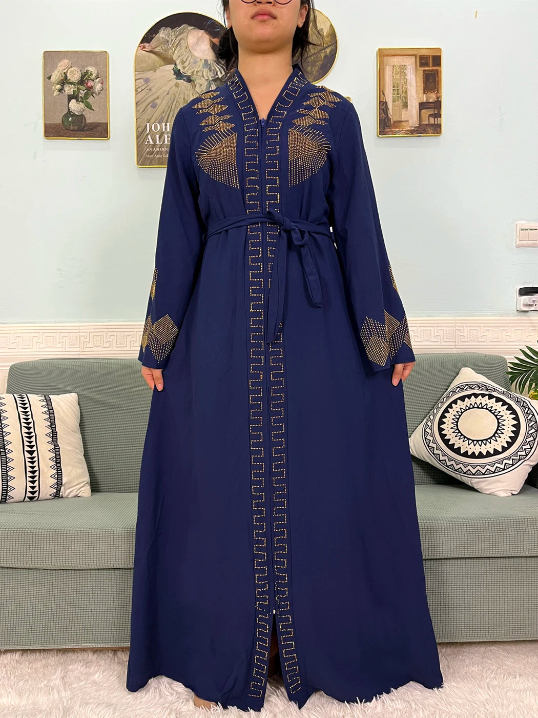 Abaya Loose Fit with hijab 2pc